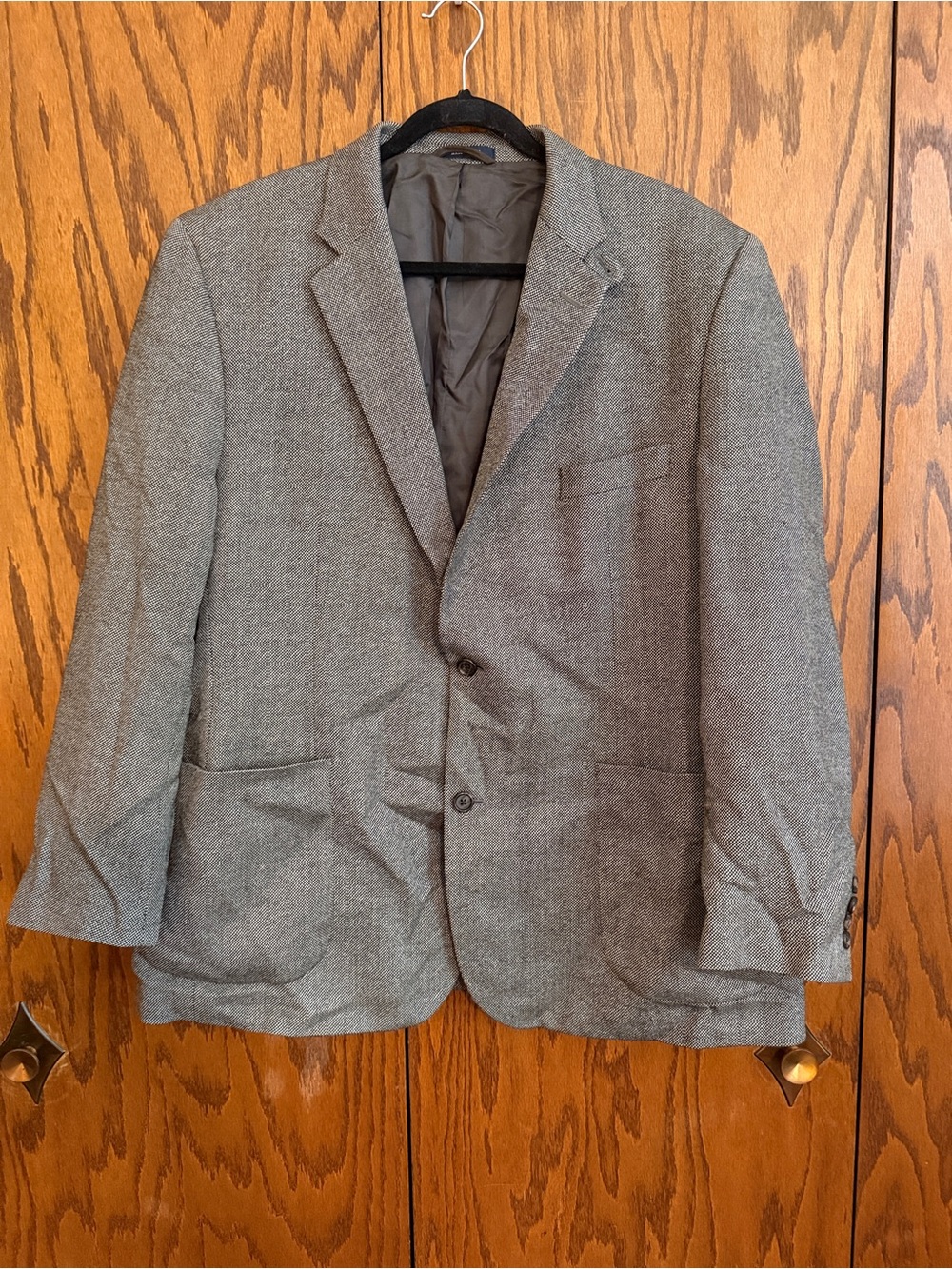 Ralph Lauren Lambswool Sport Coat Blazer Gray 46R Made for Dillard's